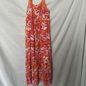 Cat & Jack, girls sleeveless long summer dress, girls size 7/8